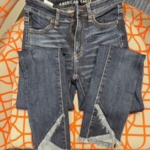 American Eagle skinny jeans.  Size 0
